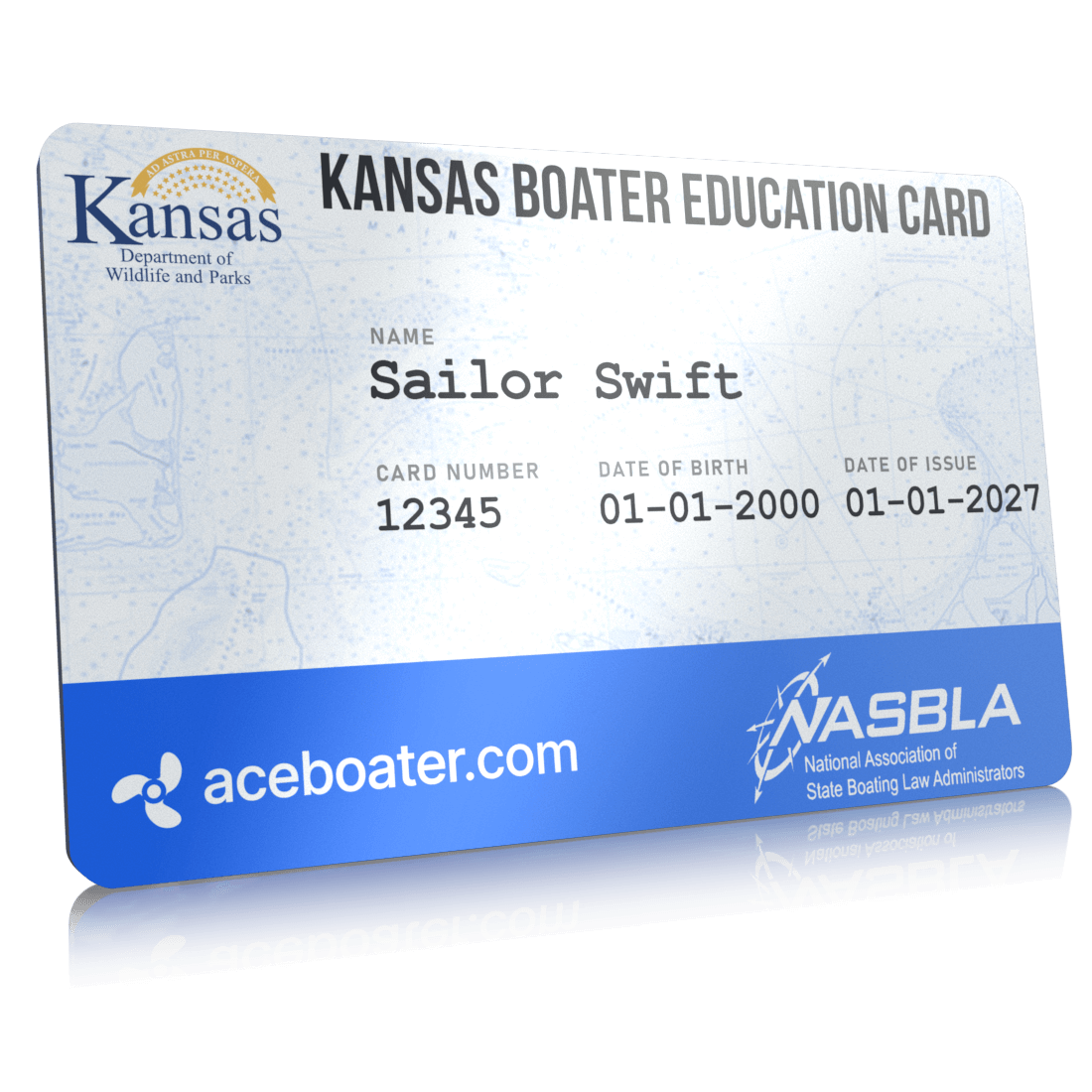 Replacement Card - Kansas Boater Education Card