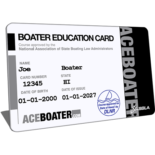 Replacement Card - Hawaii Boater Education Card