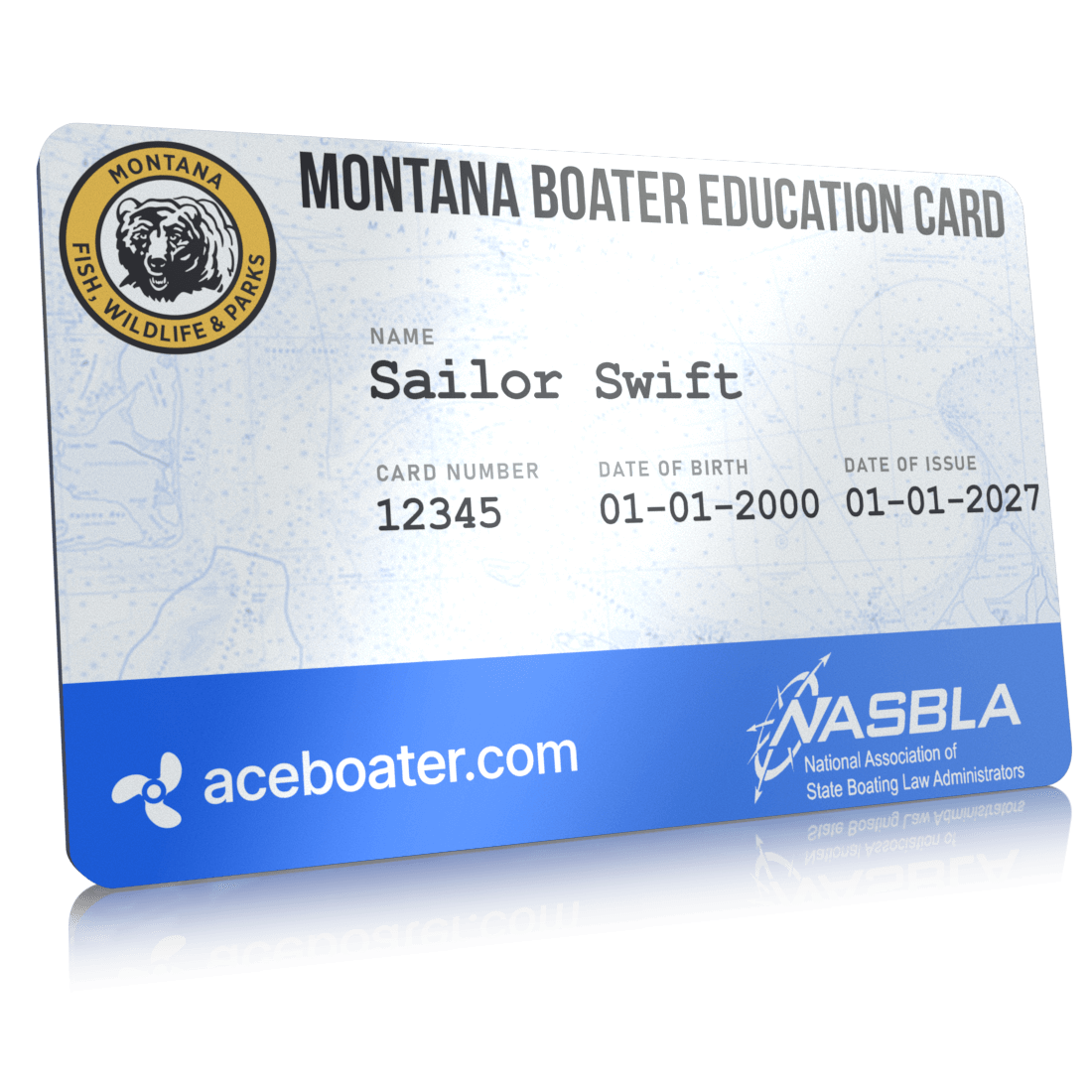 Replacement Card - Montana Boater Education Card
